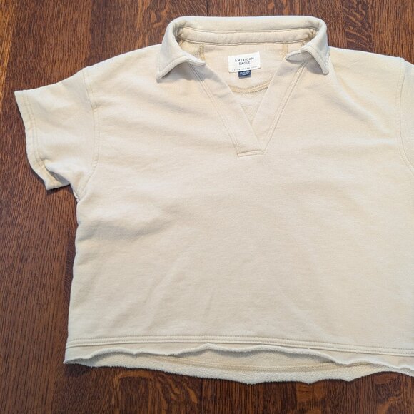 American Eagle Short Sleeve Top – XS Cream - Picture 3 of 6